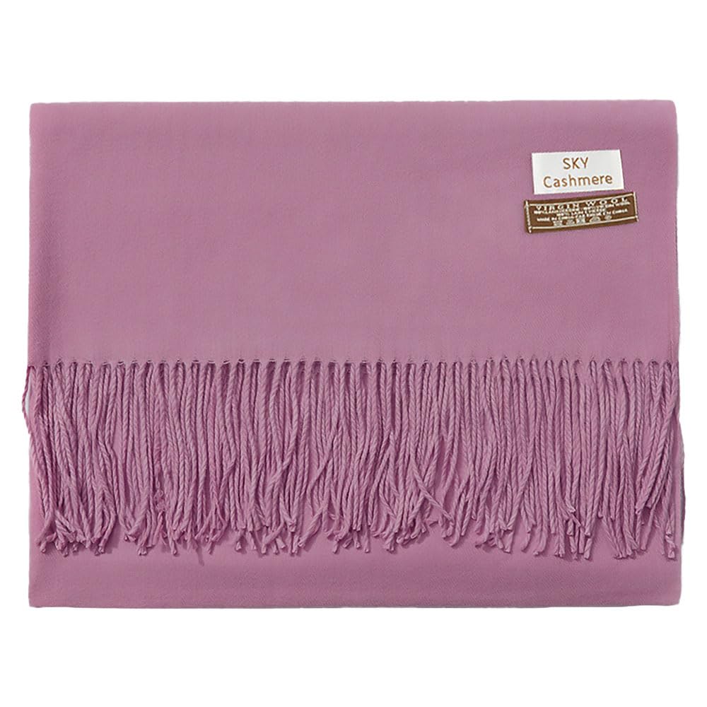 Laurel & MasonSky Cashmere' Scarf Viscose Blend Super Soft - Versatile All-Season Wear, Tassel Edge Detail, 200 x 70cm