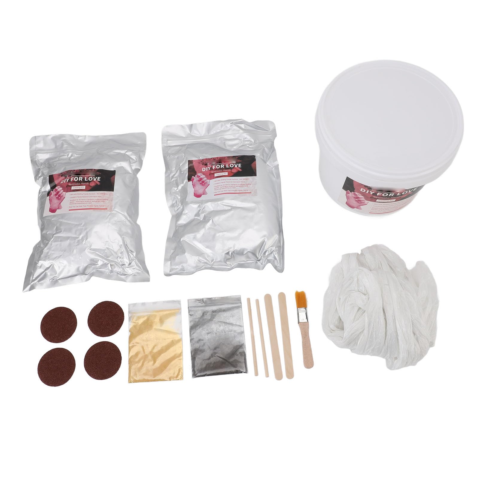 Kit de Moulage à la Main 3D pour les Couples et les Familles Créez des Souvenirs Durables avec des Outils de Fabrication de Modèles à la Main en Plâtre pour les Anniversaires, les Mariages et