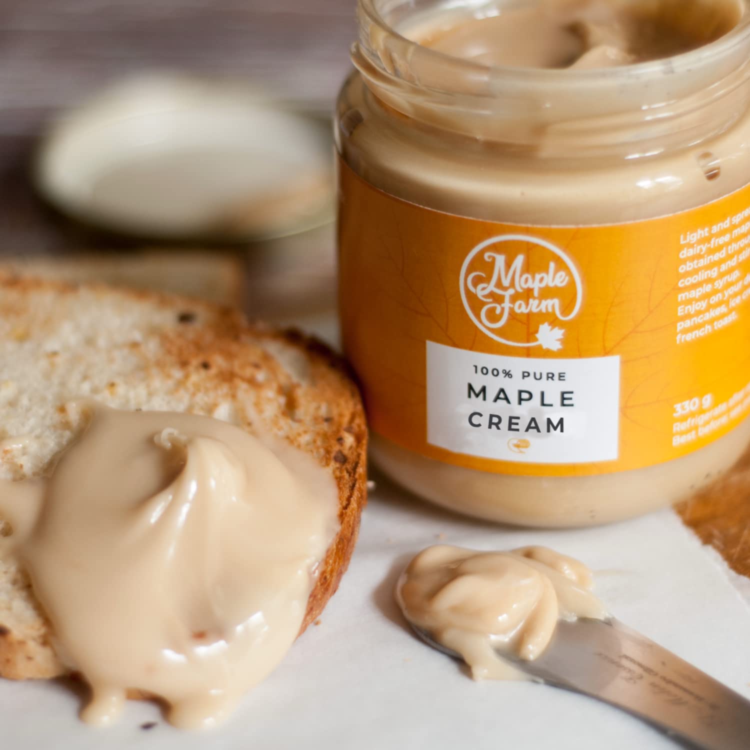 MapleFarm - Crème de sirop d'érable - Crème dessert à l'érable - Beurre d'érable - Maple cream - Maple butter