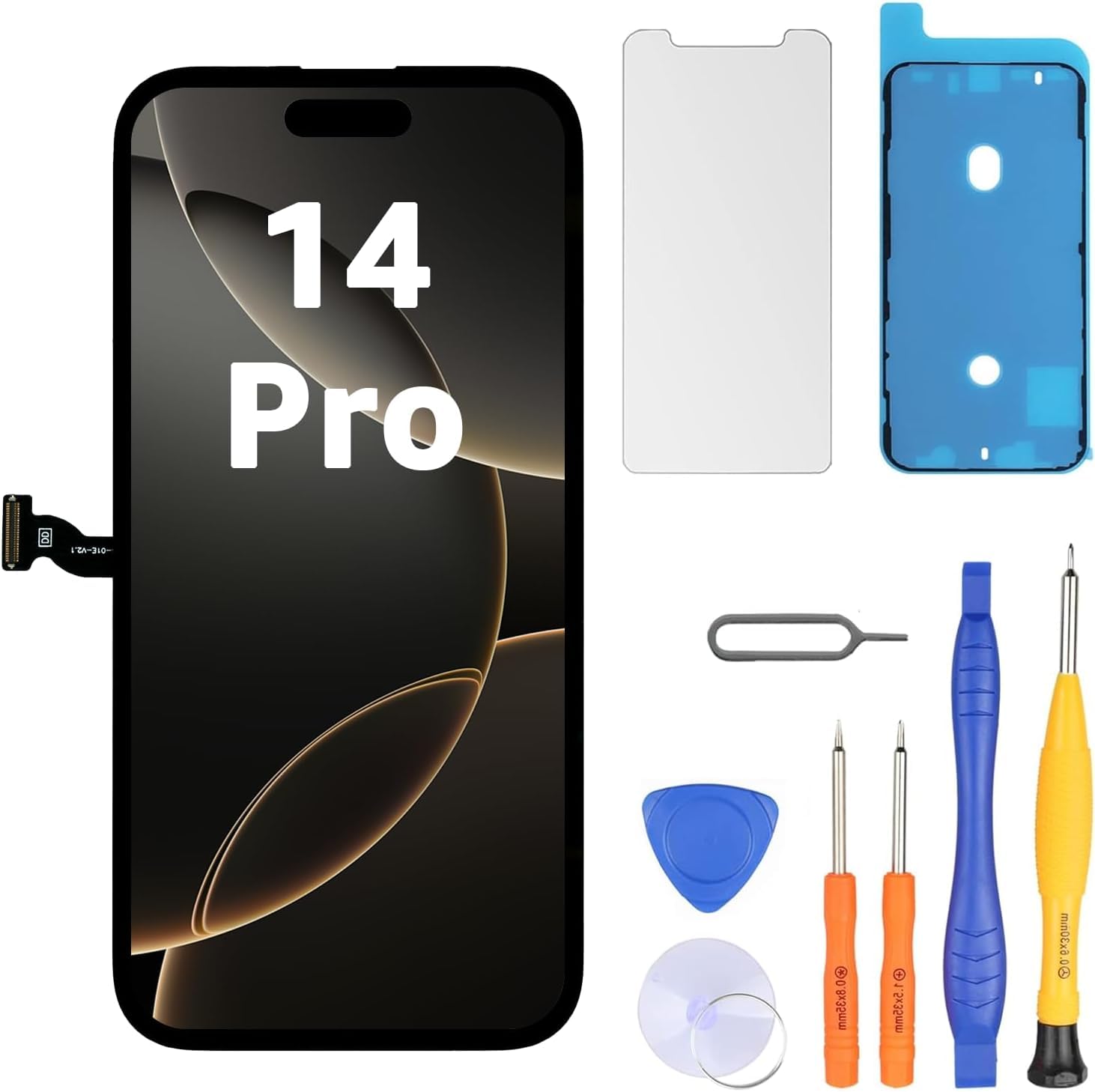 LL TRADER Écran pour iPhone 14 Pro LCD 6,1" Écran de Rechange FHD Écran Tactile 