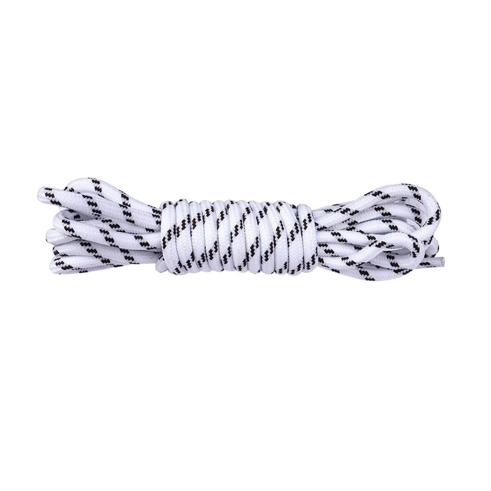 Cordones elásticos para Zapatos, Cordones de poliéster con diseño de Flores y Lunares, Multicolor, 1 par, 100-180 cm de Largo, 5 mm de Ancho(White Black,100)