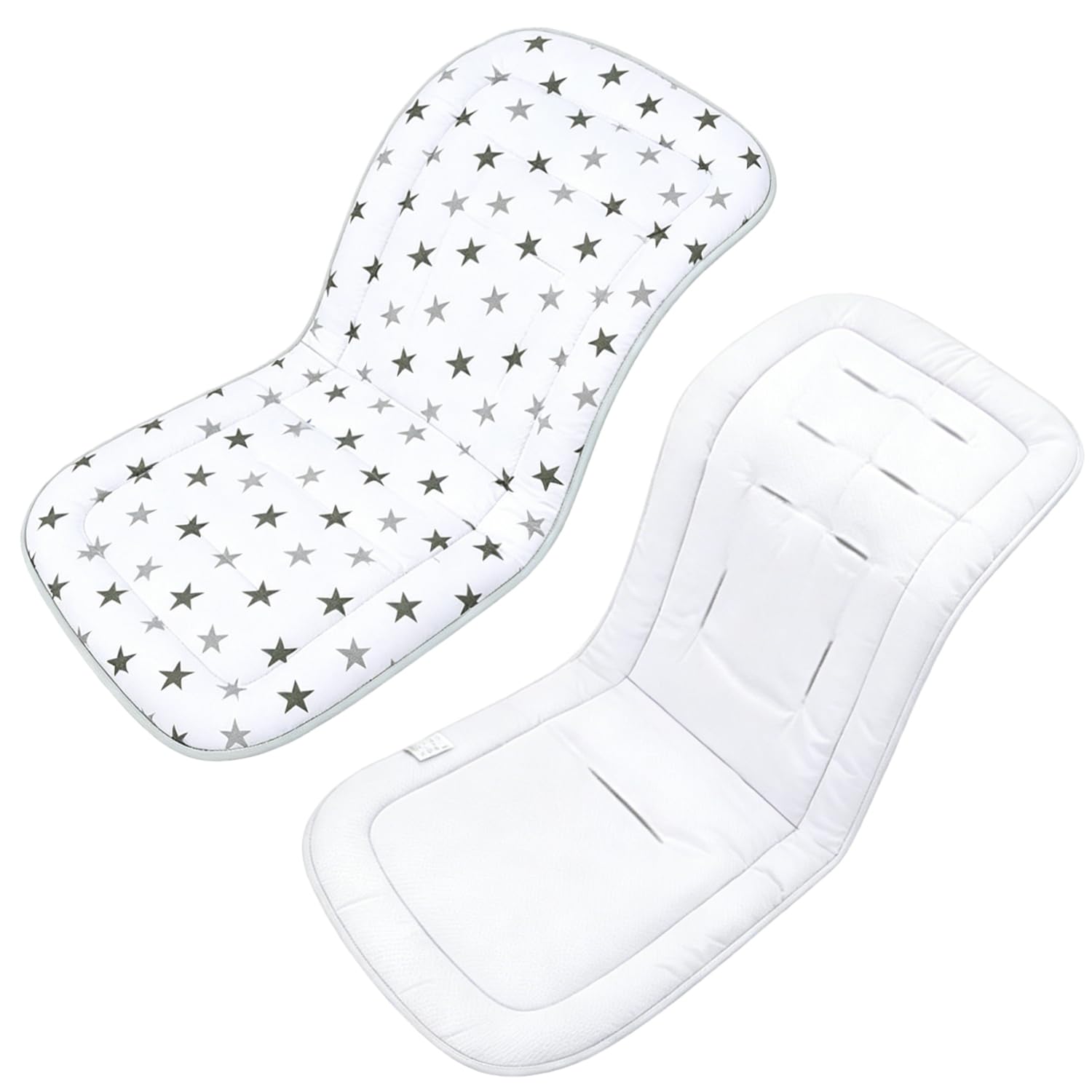Baby Pushchair Seat Liner Breathable Baby Stroller Cushion Cotton Strollers Seat Pad Car Seat Protector Pram Insert Pad Universal Pram Seat Covers for Buggy Pushchair High Chair
