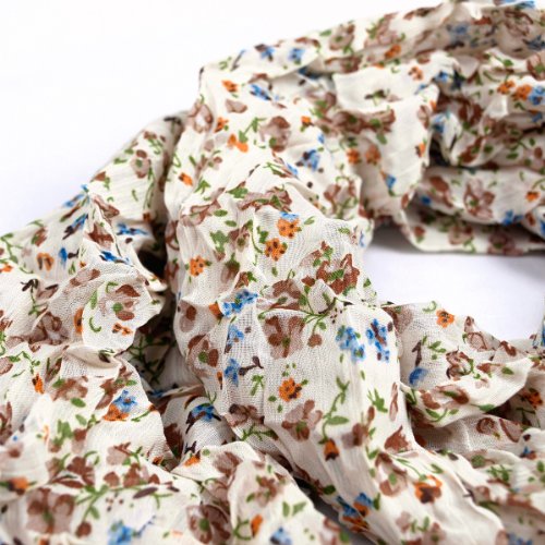 TrendsBlue Elegant Cherry Blossom Floral Chiffon Scarf3