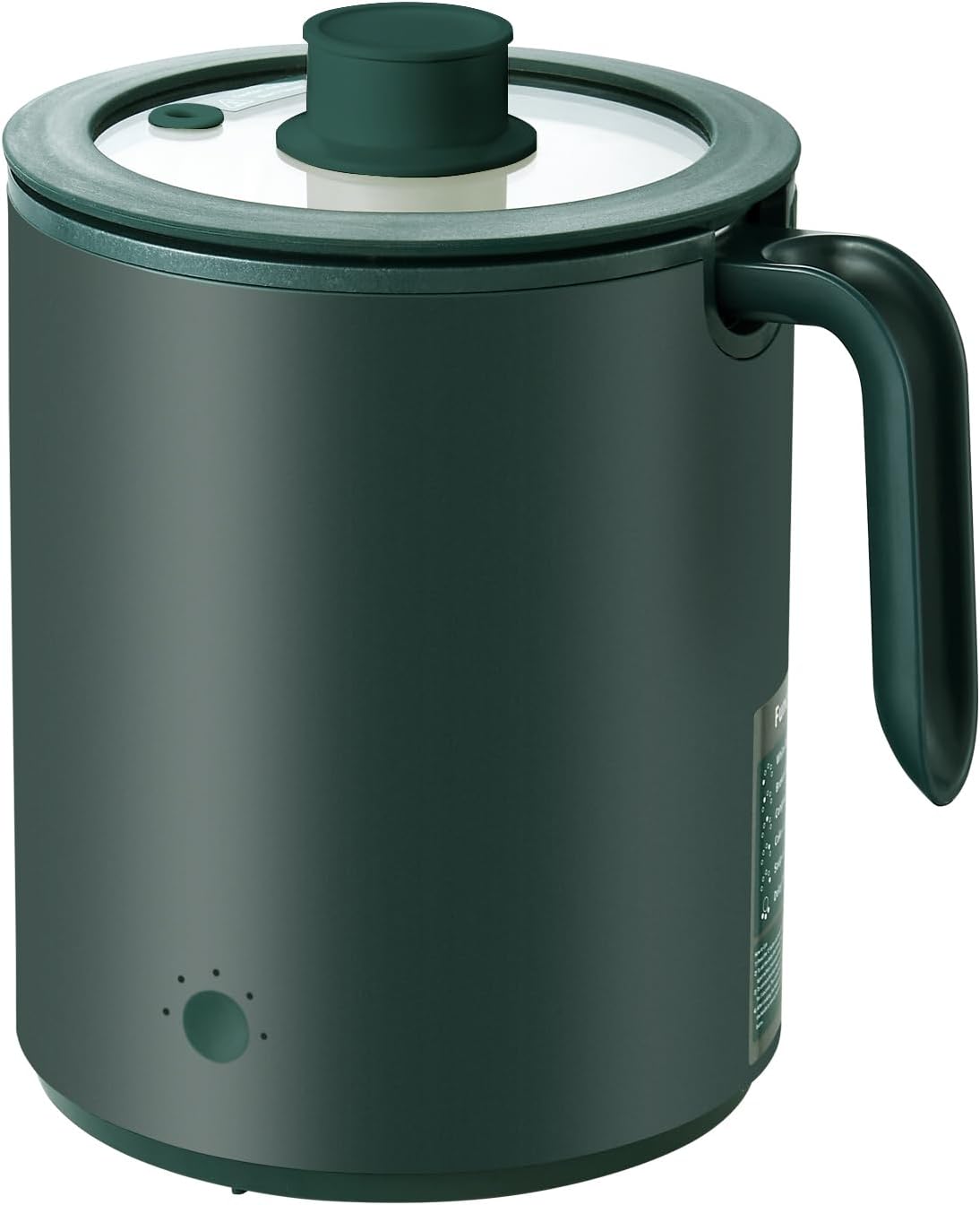 OCTAVO 2 Cup Rice Cooker Mini Small Size 5 Preset Function with 4/6/8 Delay Timer, 1.0L Rice Cooker with Portable Handle, Simplicity Glass Lid Small Rice Cooker for 1-2 People, Rice maker,green