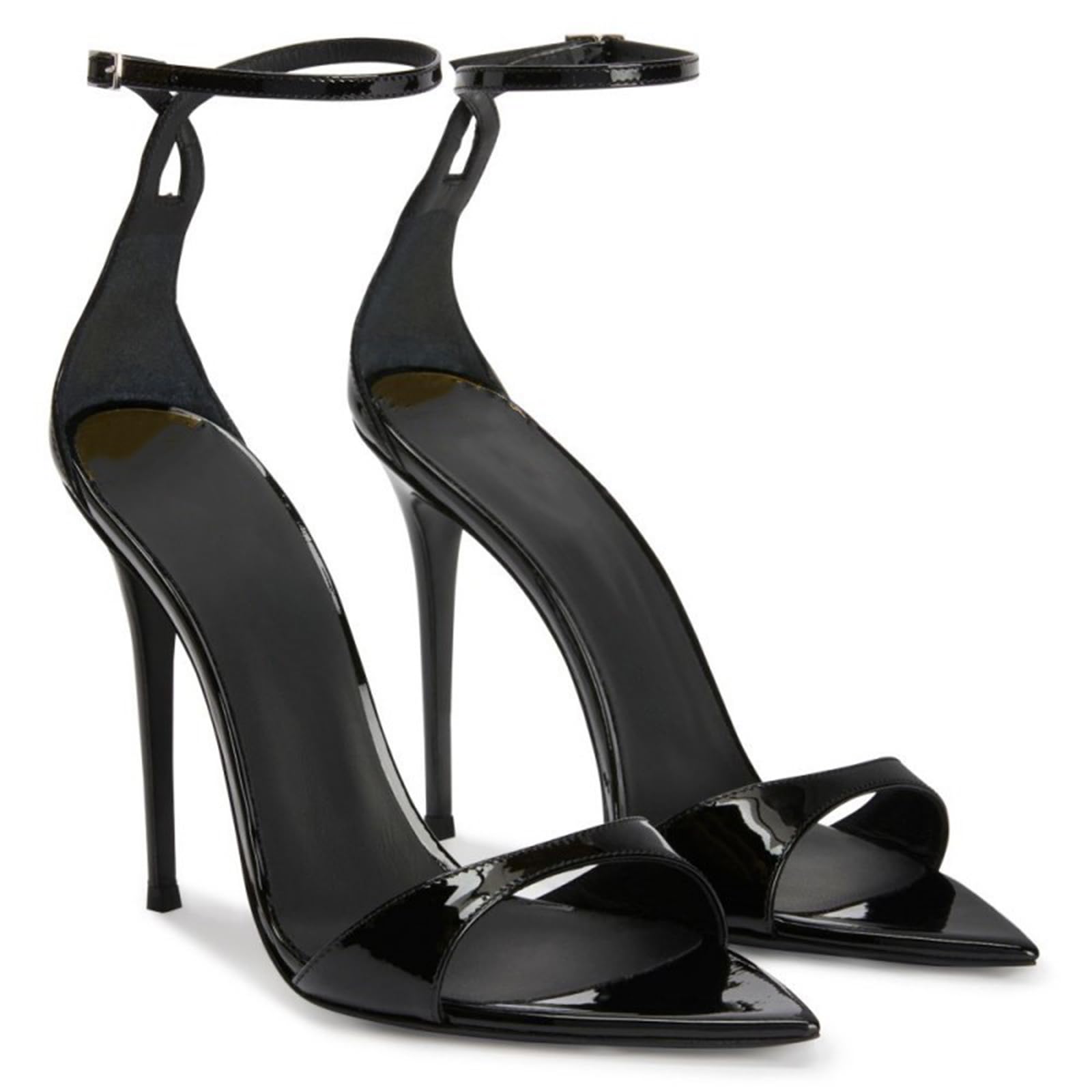 12CM Sandali con Tacco Aperto A Punta da Donna Sexy One Strap Tacchi A Spillo con Cinturino alla Caviglia Scarpe da Sera Estive