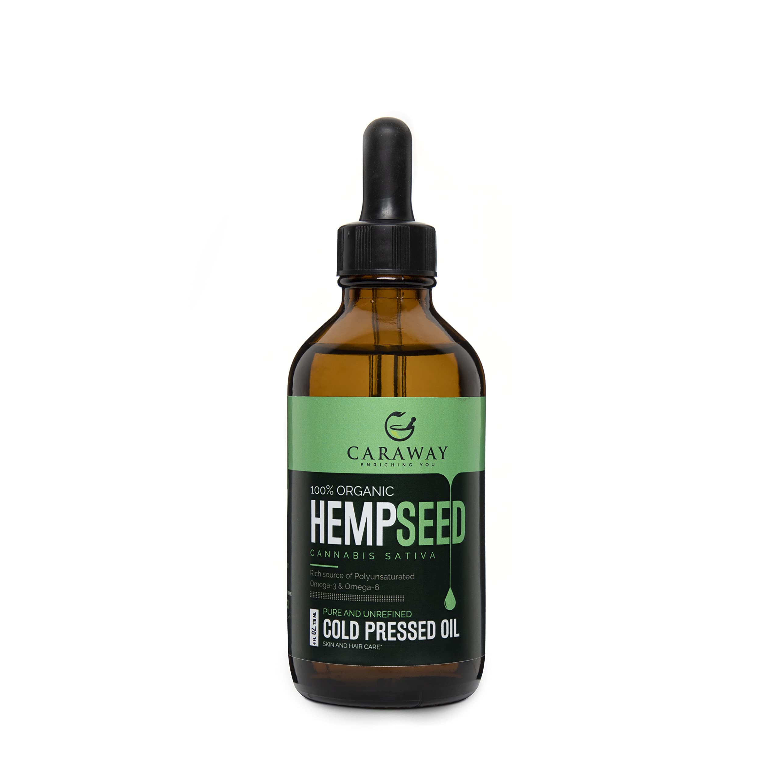CARAWAY Organic Hemp Seed Oil Cold pressed | Himalayan Hemp Oil Rich in Omega-3 and Omega-6 | Skin Repair | FSSAI Certified | 118 ml / 4 oz (B0B14X54C5) Amazon Price History, Amazon Price Tracker