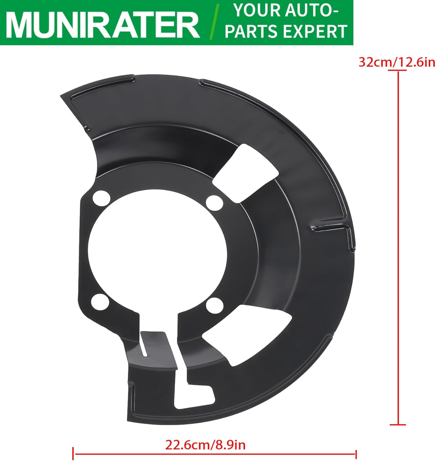 munirater Front Left and Right Side Brake Dust Shield Replacement for R-am 2500 2000-2002 Replacement for R-am 3500 2000-2002