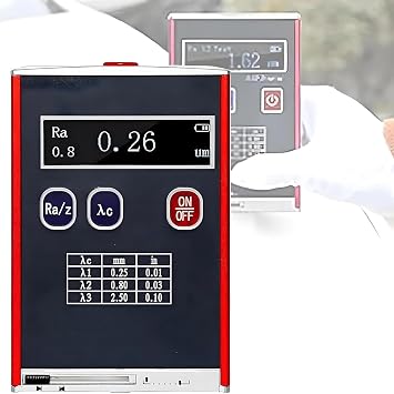 Portable sur-face Roughness Tester, 0.01um high Precision profilometer, Measuring Range Ra/Rq 0.05-15.0um Rz/Rt 0.1-50.0um, for Roughness Testing