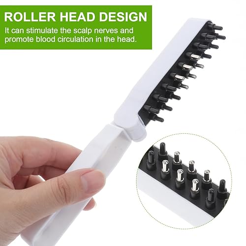 Miniatura 5 de Beavorty 1 PC peine de medicina peine guía líquido peine de acero inoxidable peine aceite para el cabello herramientas de masaje cuero cabelludo