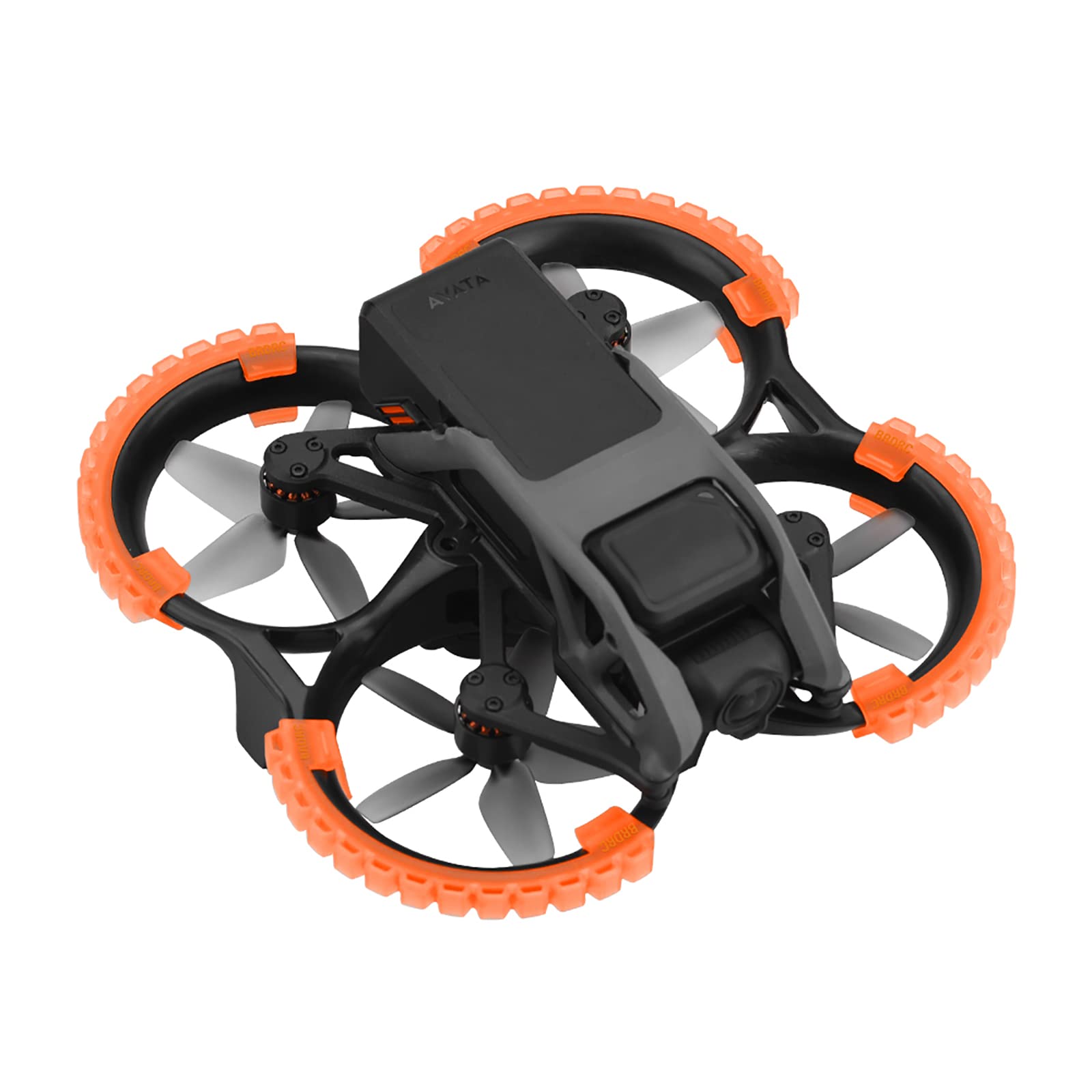 MotuTech Anneaux de Protection Pare-Chocs Protection du Dos pour DJI Avata 2 TPU Guards pour Protection d'Hélice Propeller Guard Accessoire (Rouge - Ensemble