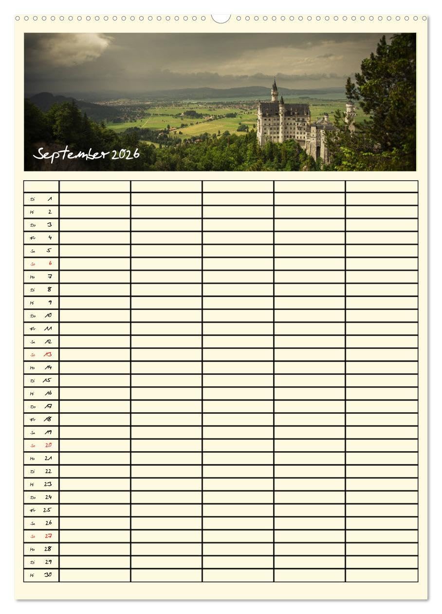 Urlaubsparadiese - Familienplaner (hochwertiger Premium Wandkalender 2026 DIN A2 hoch), Kunstdruck in Hochglanz: Ein Familien- und Urlaubsplaner, der Urlaubsparadiese zeigt (CALVENDO Natur)
