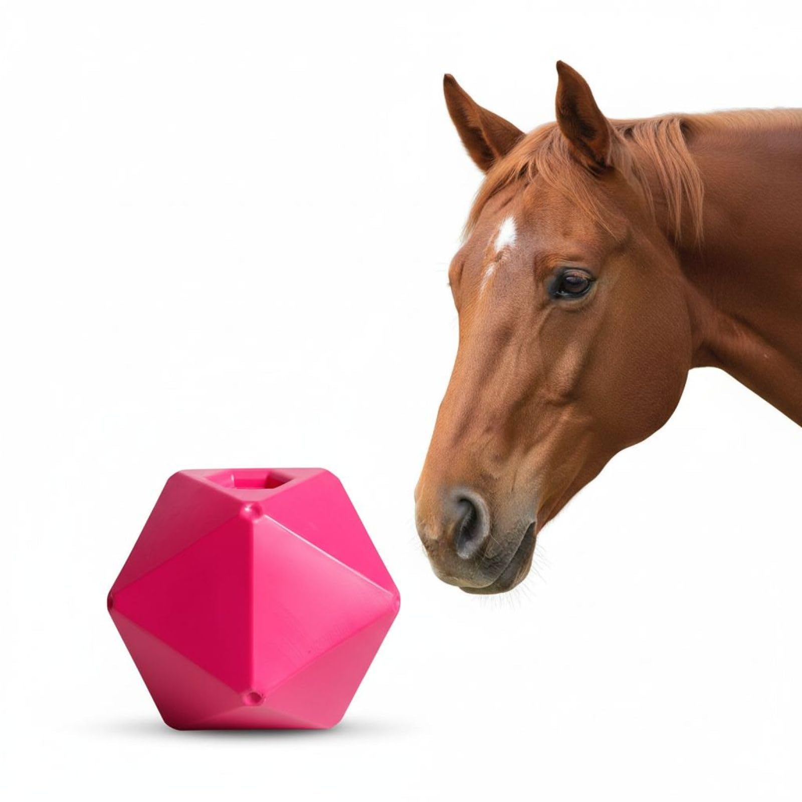 Juguete alimentador de bolas de golosinas para caballos, 9 pulgadas, 23 cm, pelota de juego equino de polipropileno seguro para alimentos, bola de pasto para enriquecer el aburrimiento