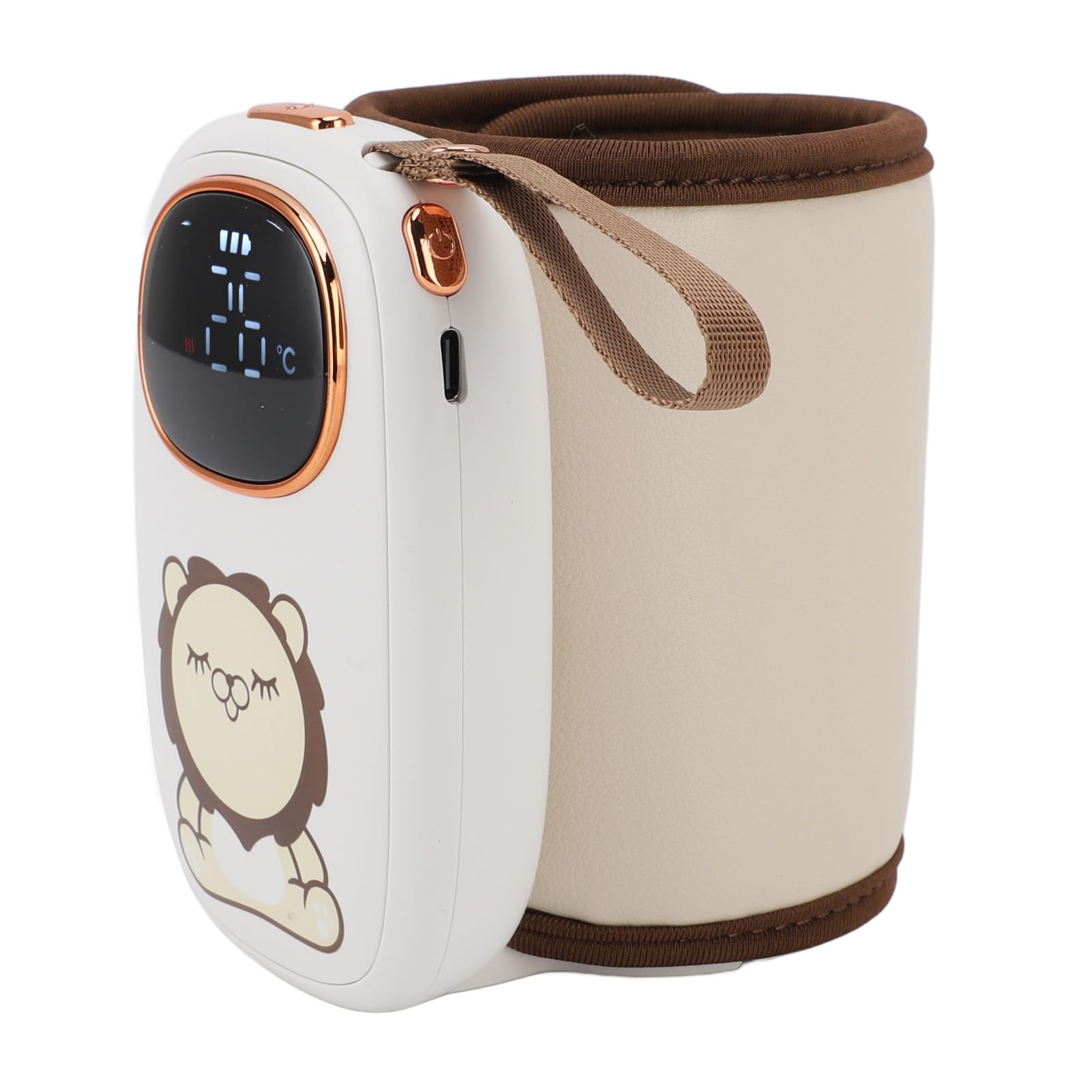 Yosoo Health Gear Calentador de Biberones Funda Portátil para Calentar Biberones con Carga USB Tela ABS 8000 MAh Retención de Calor a Temperatura Constante para Viajes Viajes de Negocios