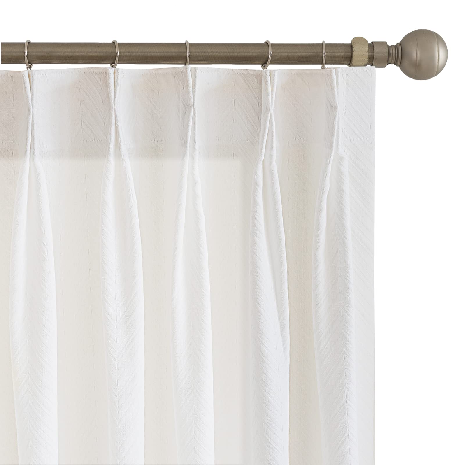 Cortina De Lino De Color Liso, Cortinas De Gasa Transparente Para Ventana, Cortinas Opacas Con Bolsillo Para Barra, Ideal Para Sala De Estar, Dormitorio, Balcón, 1 Panel De Cortina, 10-84 X