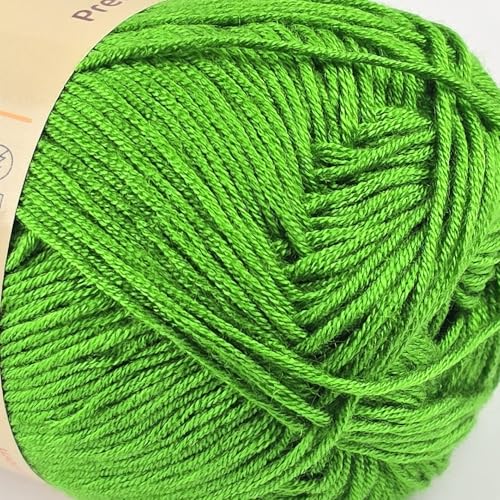 Image of 10-Pack of Yonkey Monkey 500 Grams Yarn - 70% Rayon derived from Bamboo, 30% Cotton - Imported - Grass Green 9035