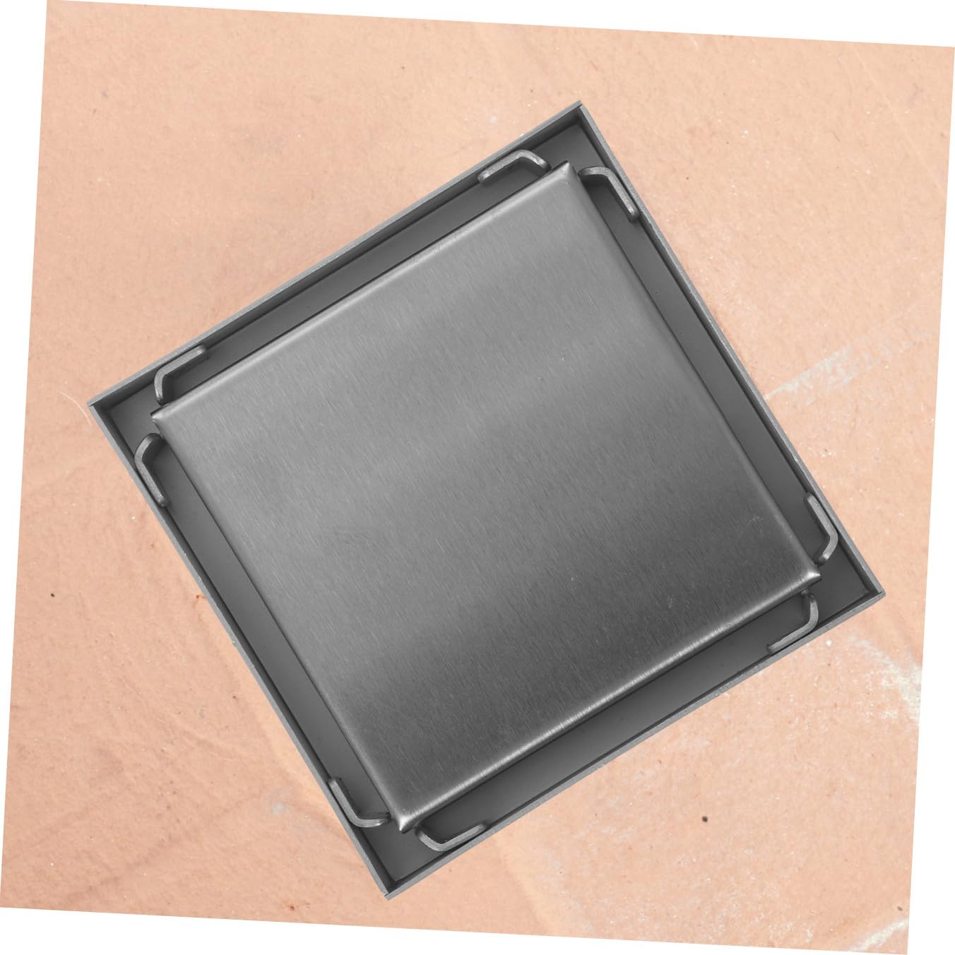 Scarico Pavimento Doccia Quadrato in Acciaio Inox 304 1 Pz | Bagno e Lavatoio, Struttura Robusta, Installazione Semplice, Copertura Invisibile