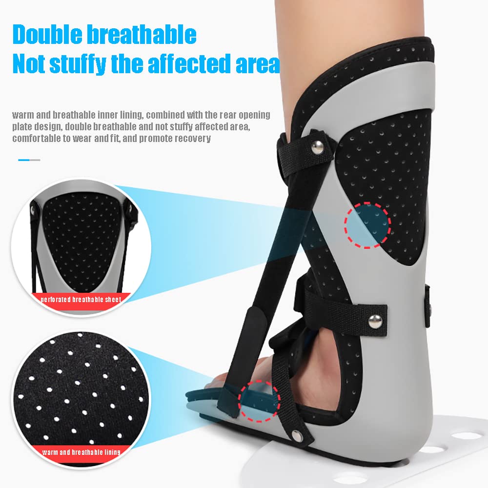 sdneNest Zapatos correctores de pie para evitar la fijación de varo y varo y fijación de lesiones en el tobillo, universal para pies izquierdo y derecho, soporte estándar, L, estándar-M