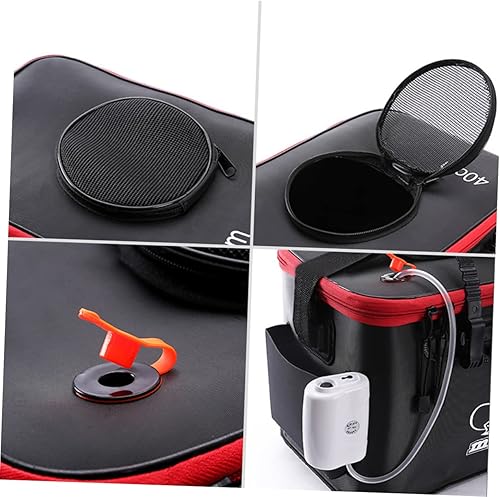 Miniatura 9 de Contenedor de agua plegable 2 unids Contenedor de agua plegable Cubo de pescado Bolsa de pesca Cubo de cebo al aire libre Caja de pesca portátil