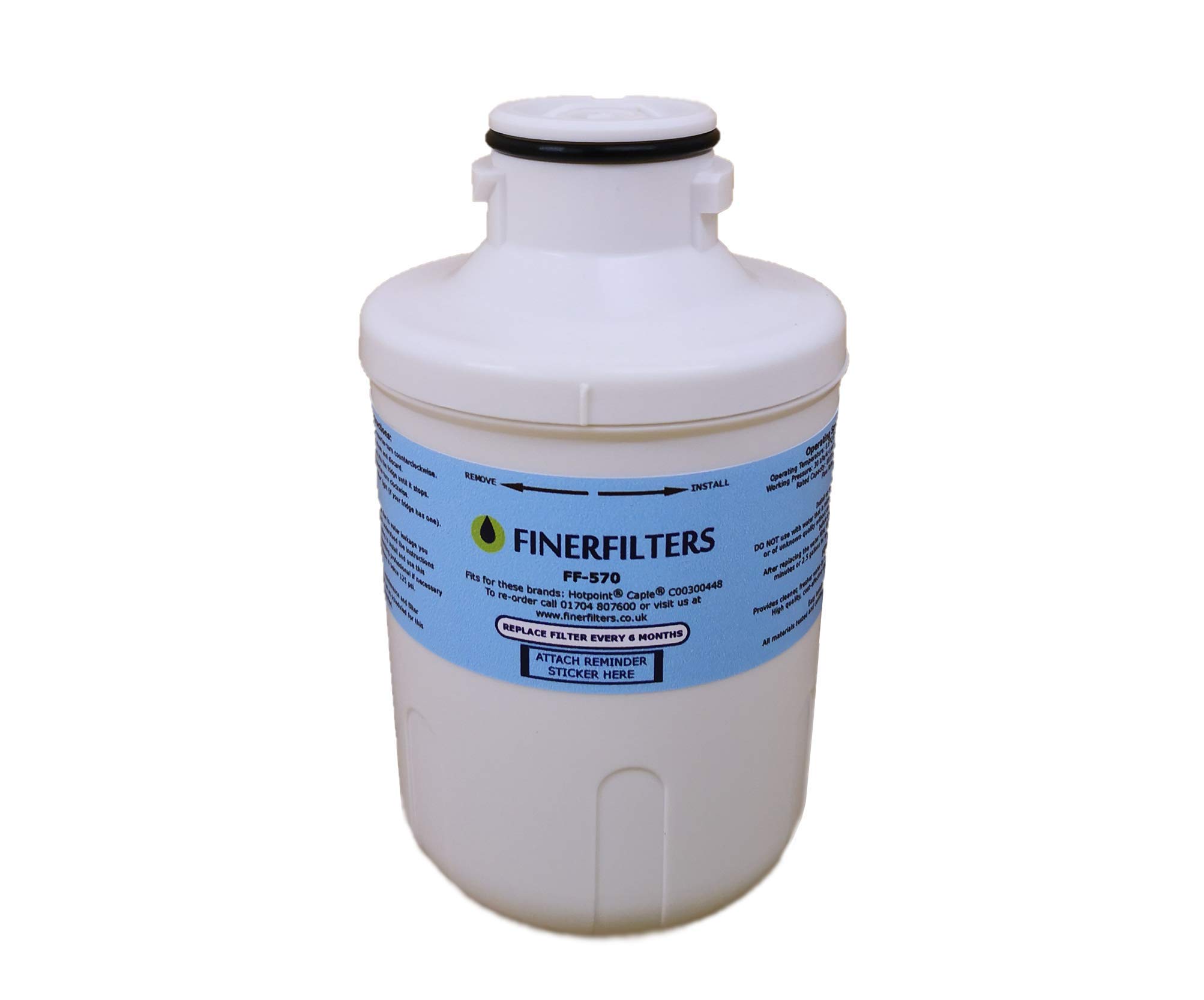 Filtre à eau compatible Hotpoint Caple C00300448 par Finerfilters pour réfrigérateur
