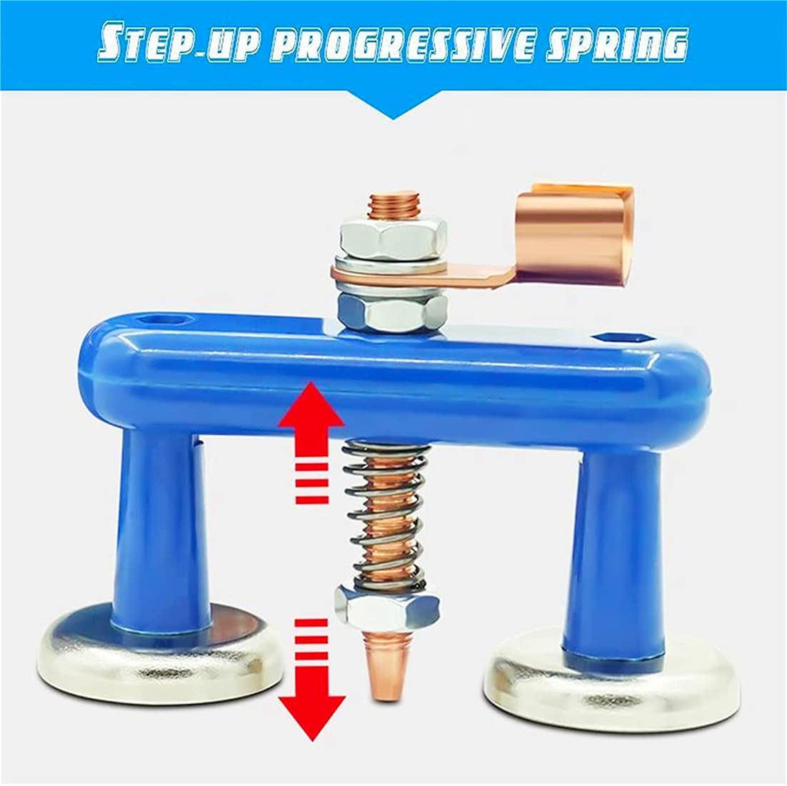 2 PCS Super Magnetic Welding Support Clip Strongly Fixed Grounding Head With Iron Absorption Welding Magnet Head Electric Welding Machine Grounding Clamp