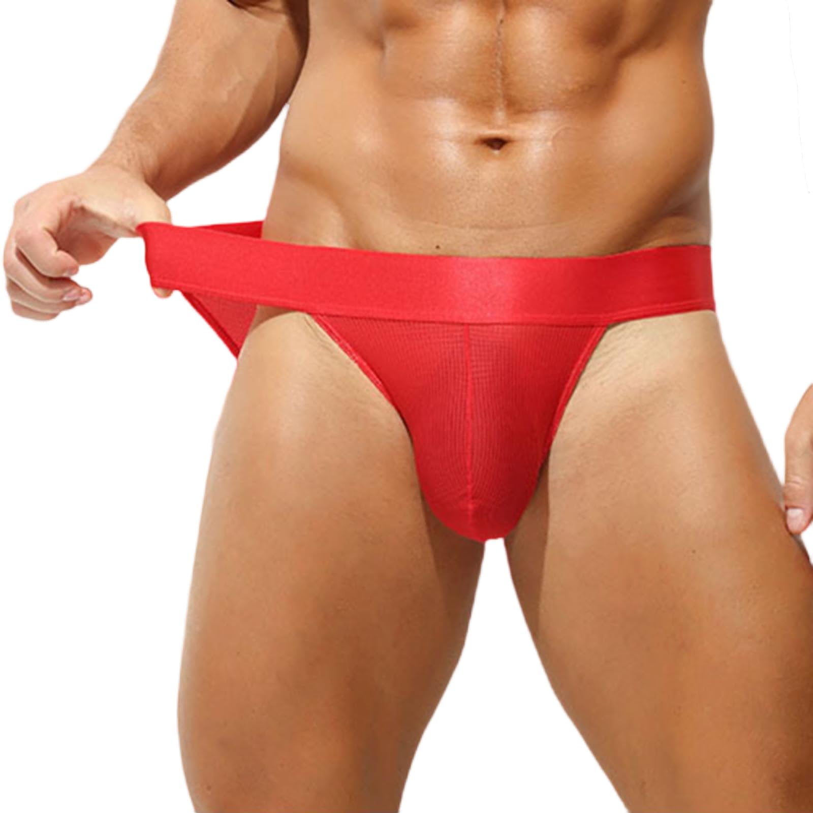 Men's Thong Underwear Sexy G Strings for Men See Through Tanga Briefs Low Rise Stretchy Bikini Casual Solid Colour Pouch Underpants Bulge Erotic Underwear Fashion Menswear