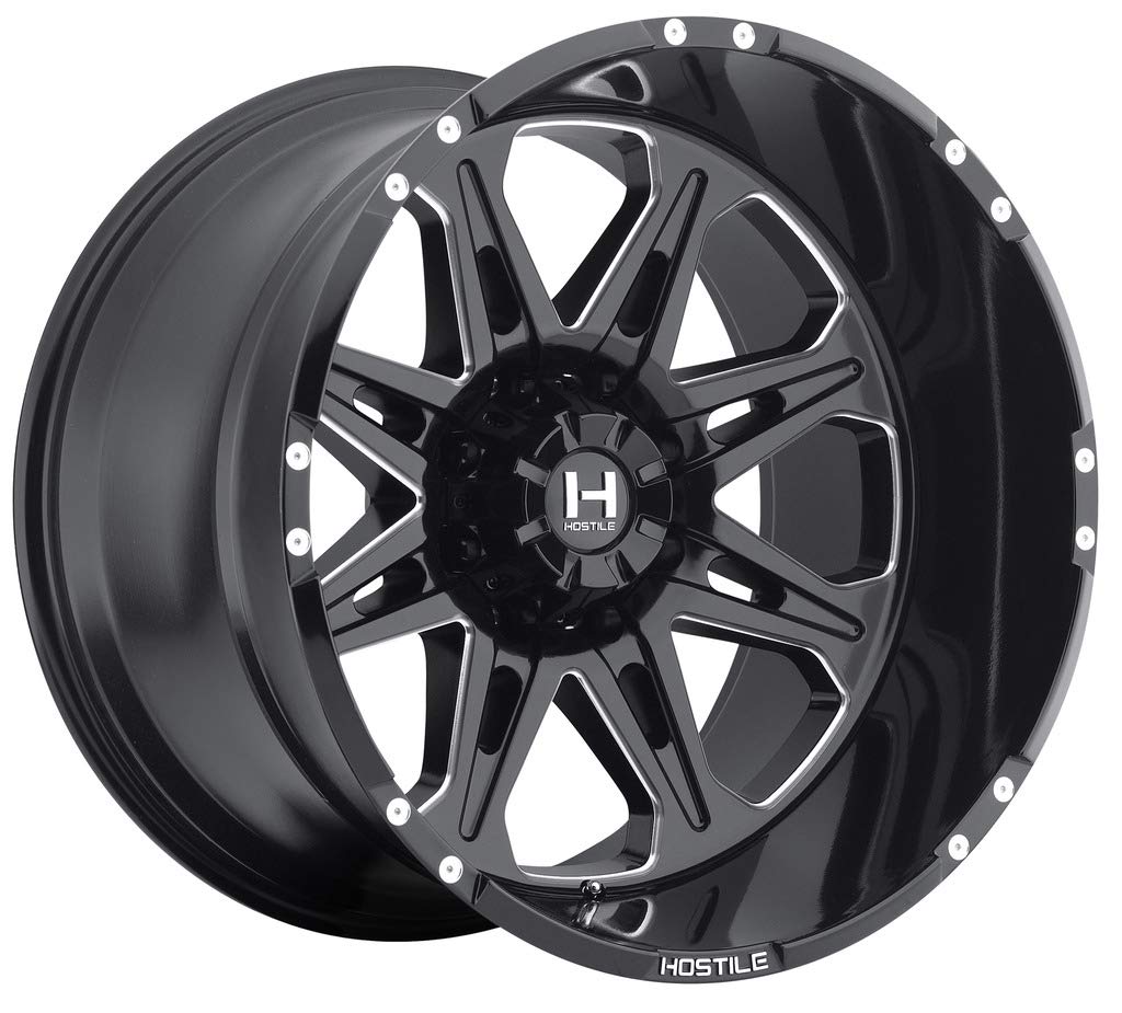 Hostile H102 Havoc 20x12 8x170 -44mm Black/Milled Wheel Rim