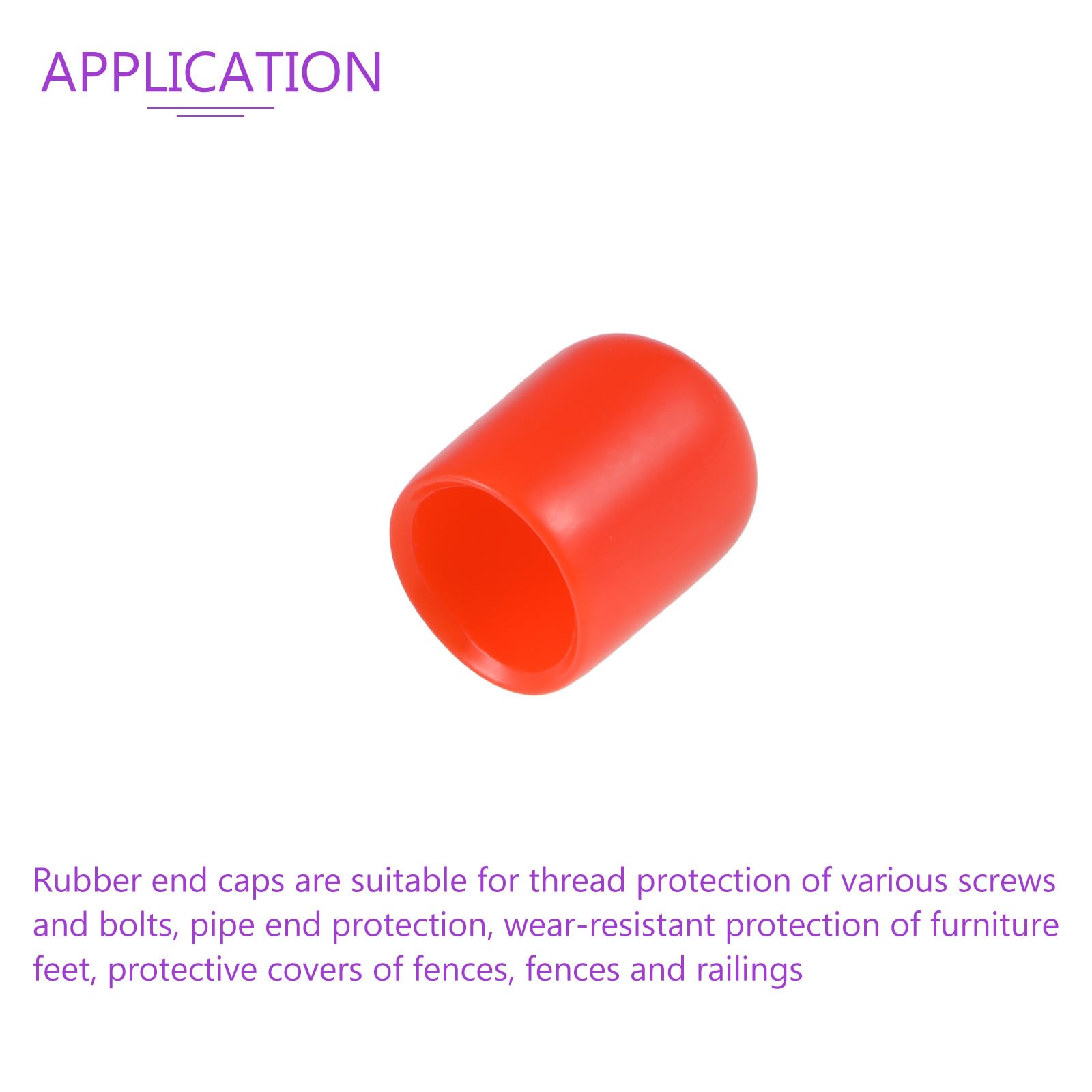 Rubber Screw Thread Protectors For Furniture And Pipes 100 Pack 3/8 ...