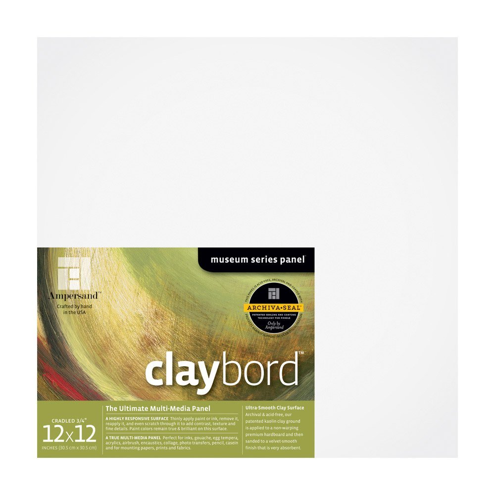Claybord 3/4Inch Cradled 12X12
