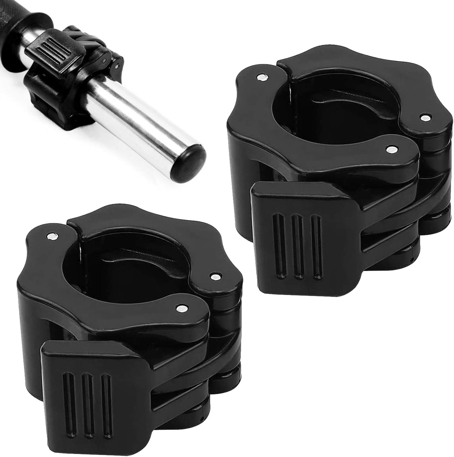 1 pair of barbell clasps, dumbbell clasp, barbell clamps, barbell