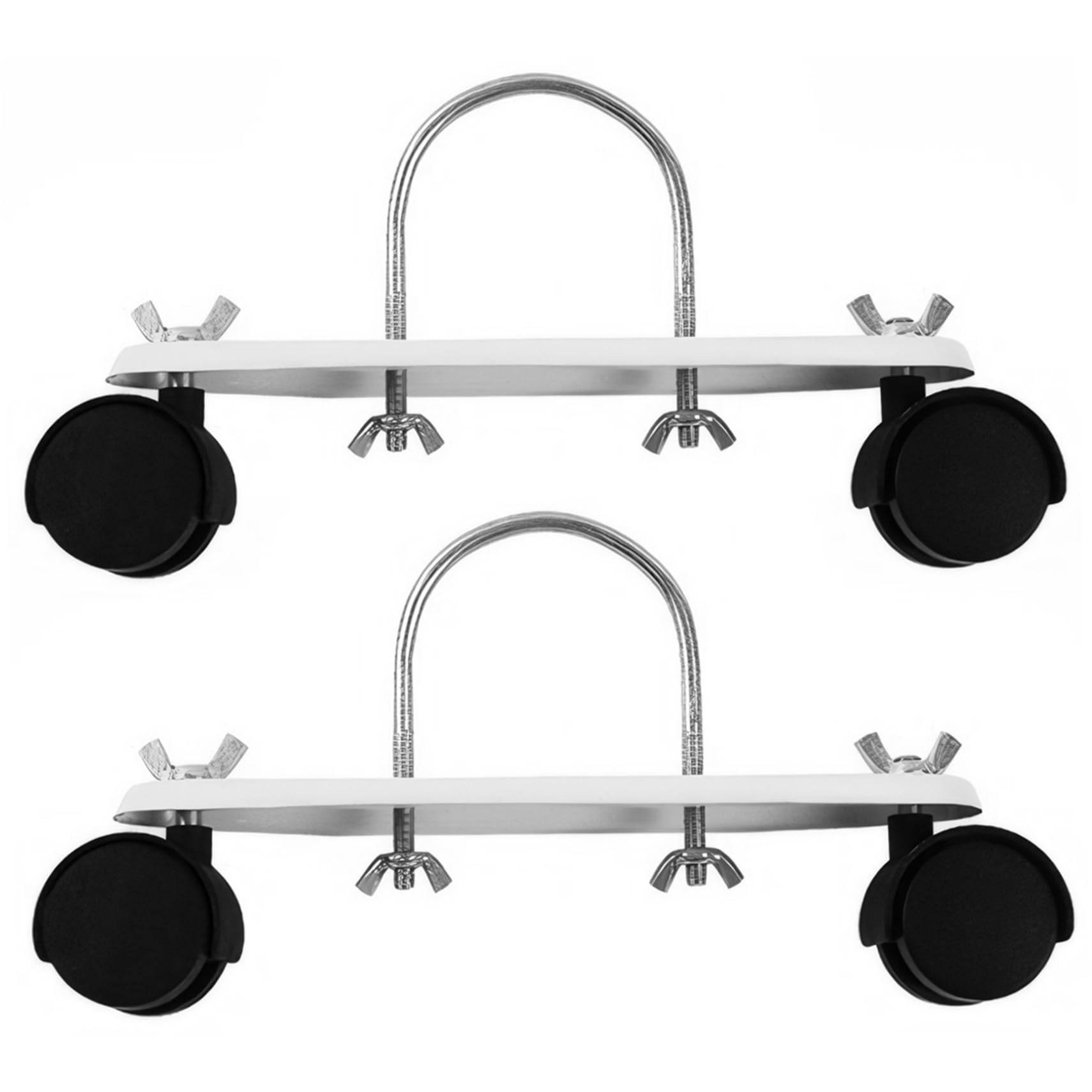 Roulettes pivotantes pour radiateur à bain d'huile - Support mobile en acier 2 pièces