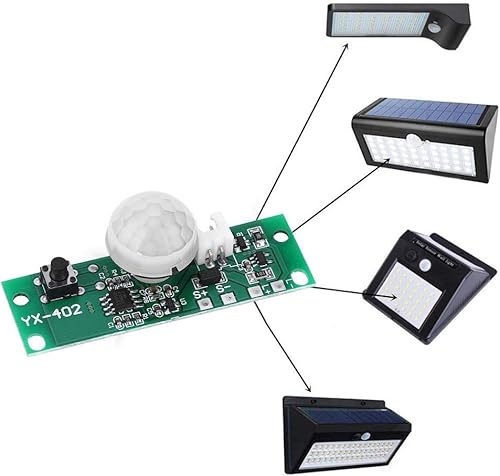 Miniatura 4 de Placa de circuito de lámpara solar de 3.7 V Sensor humano infrarrojo inducción luz nocturna luz de pared Control Sensor controlador Junta