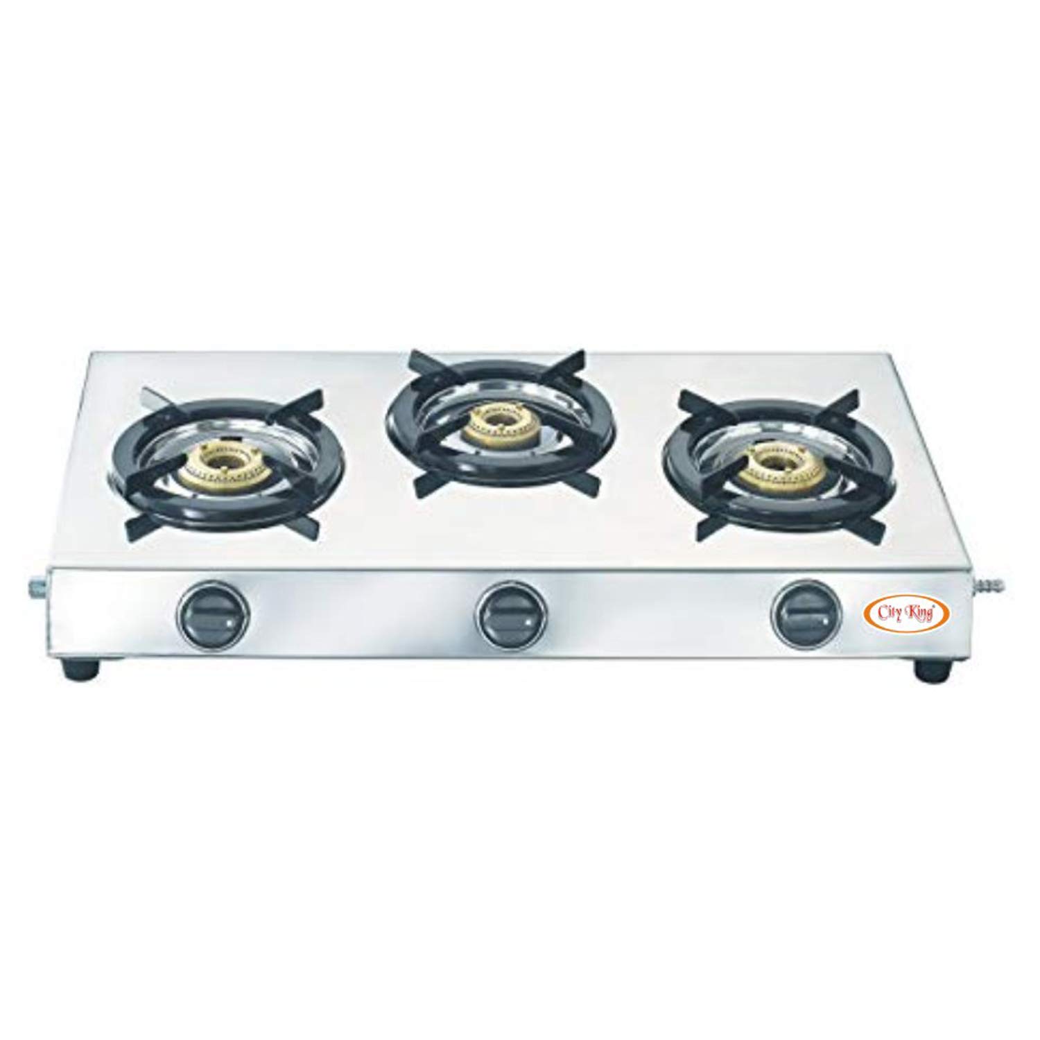 Preethi Ember Stainless Steel 3Burner Gas Stove (SSGS3B, 42 OFF