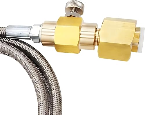 Miniatura 5 de Adaptador de carga de llenado de cilindro de tanque Co2 con manguera de 60 pulgadas CGA320 de llenado de tanque CGA320 tanque