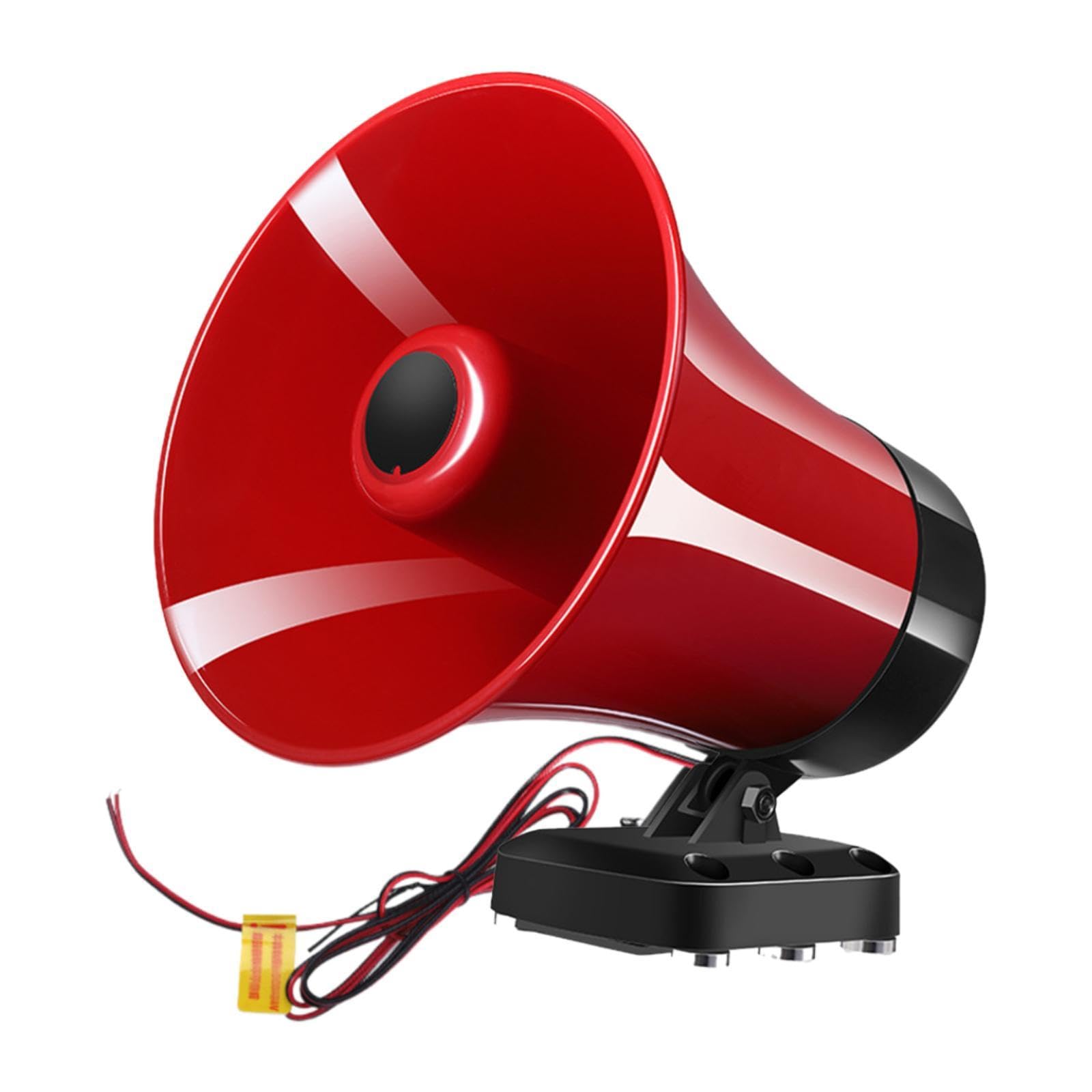 Milageto Altavoz Megáfono para Coche, Amplificador para Vehículo, Trompeta, Fácil de Instalar, Regalo, Portátil.