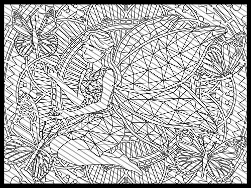 Amazon Com Fairy Wings Coloring Page Fairy Coloring Sheet Coloring Book For Kids And Adults Handmade