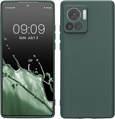 Miniatura 1 de kwmobile Funda compatible con Motorola Edge 30 Ultra - Funda protectora delgada de TPU - Acabado mate suave - Azul Verde