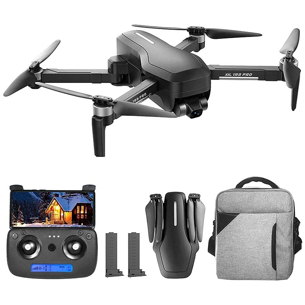 SPLD Drone with 4K HD Camera, 5G Wifi FPV Drone, 0-110° ESC Camera, GPS Drones for Adults, 3-Axis Anti-Sh(outdoor Drone)
