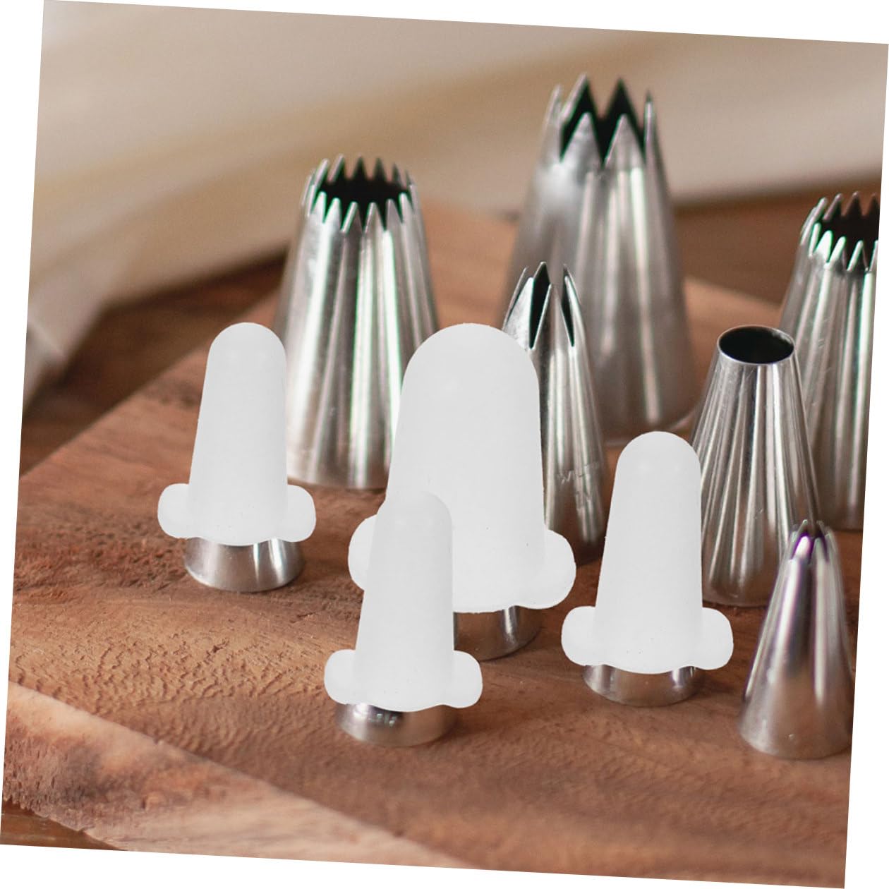 Alipis 6pcs Couvercles en Silicone pour Douilles à Gâteaux, Protège-Embouts Flexible, Lot de 3 Tailles, Accessoire Pâtisserie Pratique et Antichute pour Décoration de Gâteaux