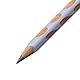 STABILO - Ergonomischer Dreikant-Bleistift für Rechtshänder - EASYgraph in pastellblau - 2er Pack - Härtegrad HB
