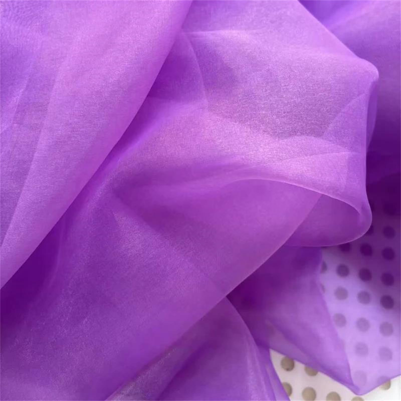 Tela de organza, El poliéster púrpura de la tela el 99% organza tejió longitudes múltiples par en del 150cm(1000x150cm)