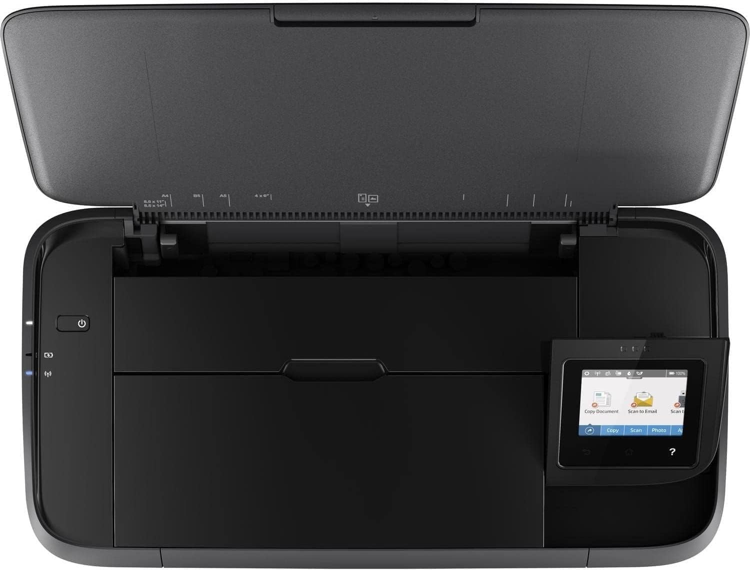 HP OfficeJet 250 Stampante All-in-One Portatile, Stampa/Copia/Scansione 600 dpi, Nero