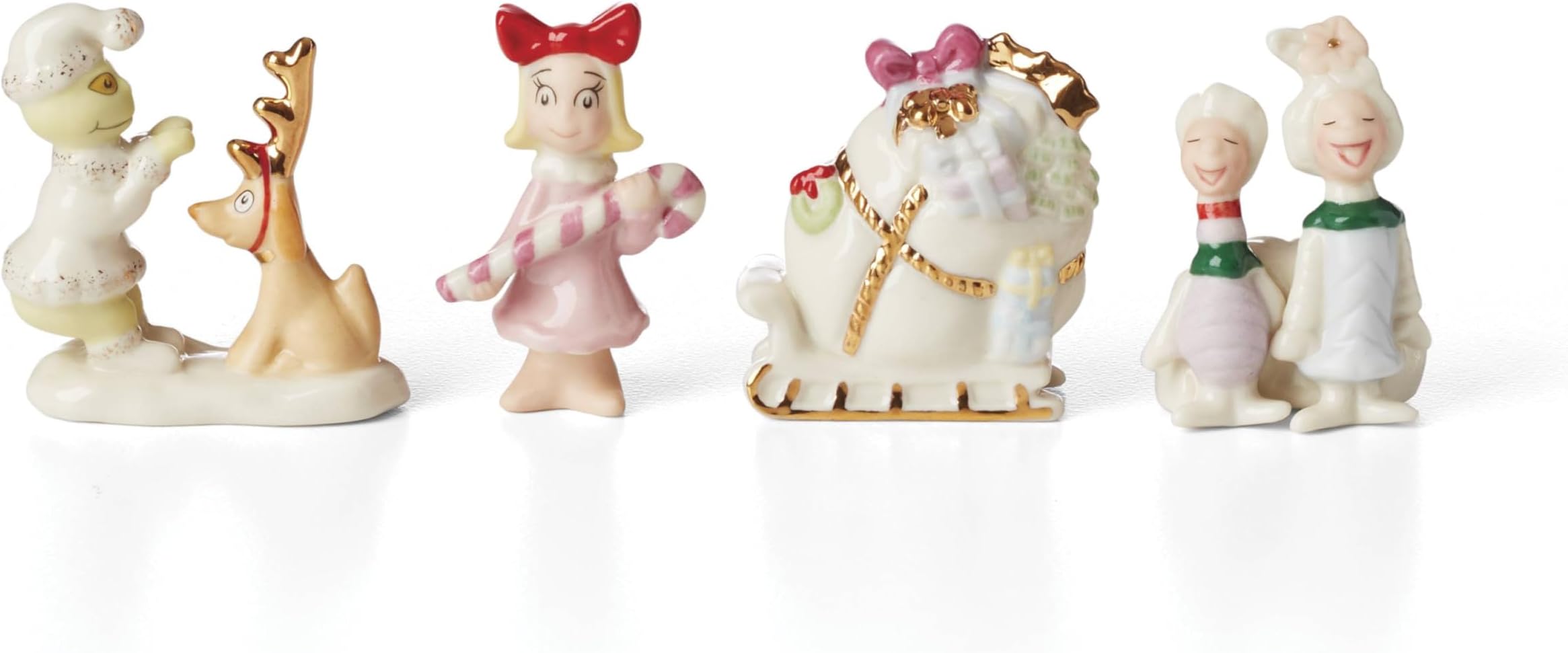 897220 Who-Ville Accessories 4-Piece Figurine Set, Christmas & Holiday Decor