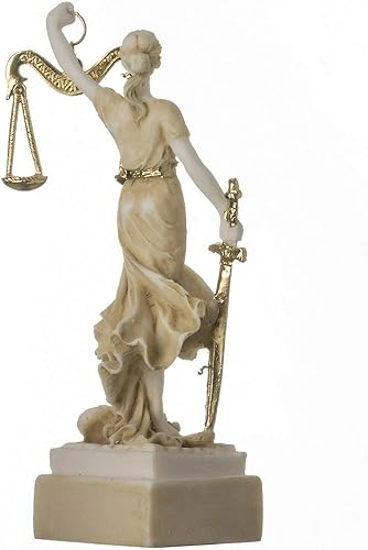 Miniatura 3 de Diosa griega Themis - Estatua de 5.5 pulgadas, color dorado