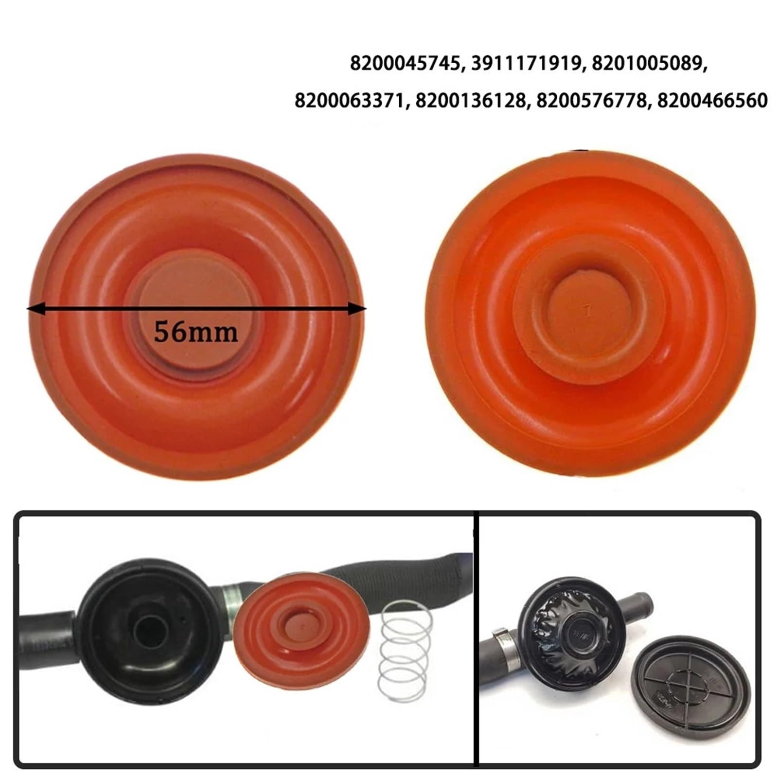 Motor-PCV-Ventilmembran, kompatibel mit Clio Laguna Master Scenic 