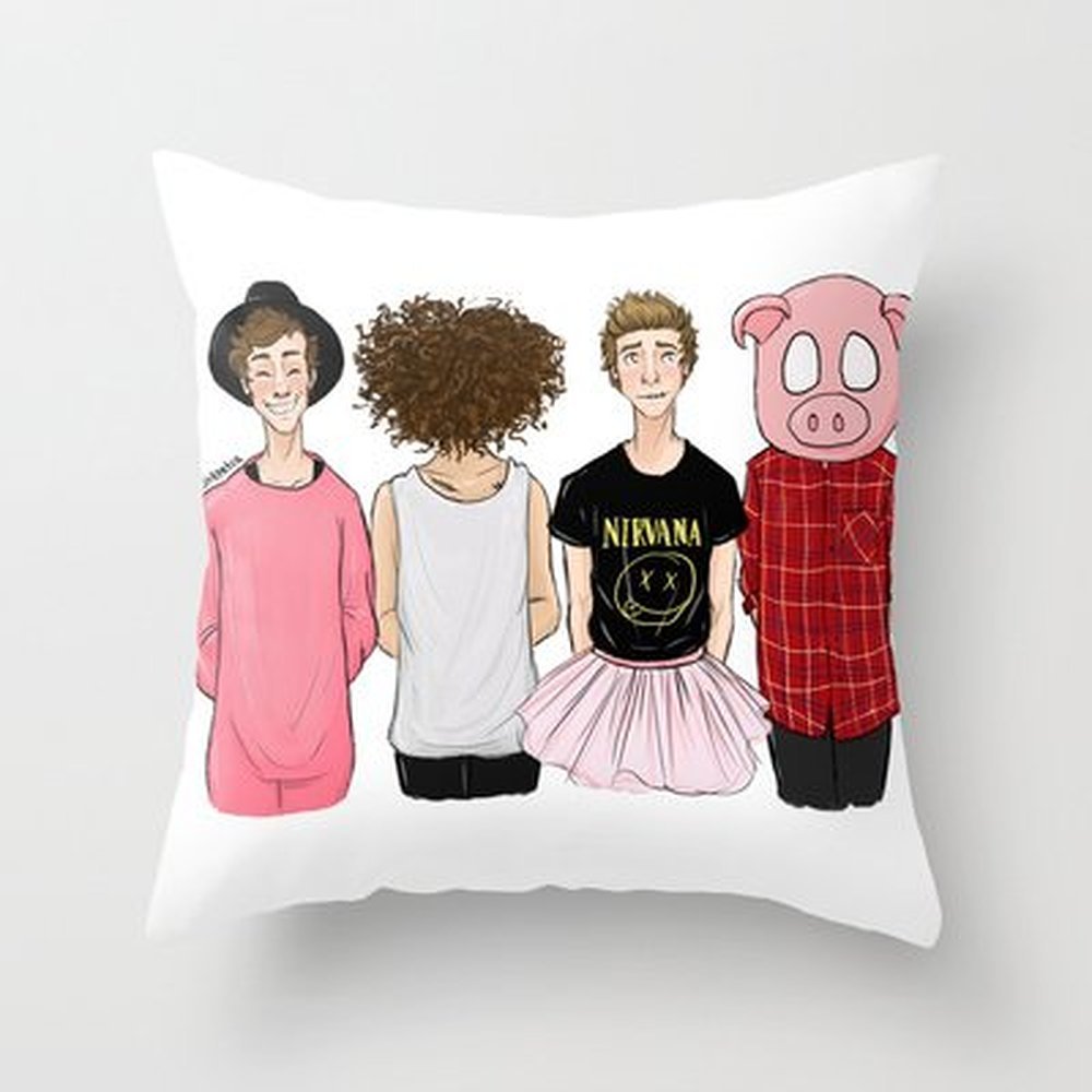 5Sos Throw Pillow By Girlwiththeteafor Your Home