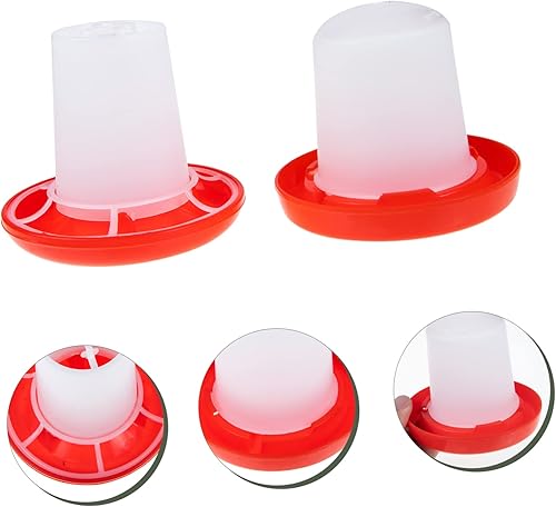 Miniatura 8 de Alimentador de pollitos domésticos, alimentador de codorniz, alimentador de palomas, alimentador de pollitos pequeño, bebedero para aves de corral,
