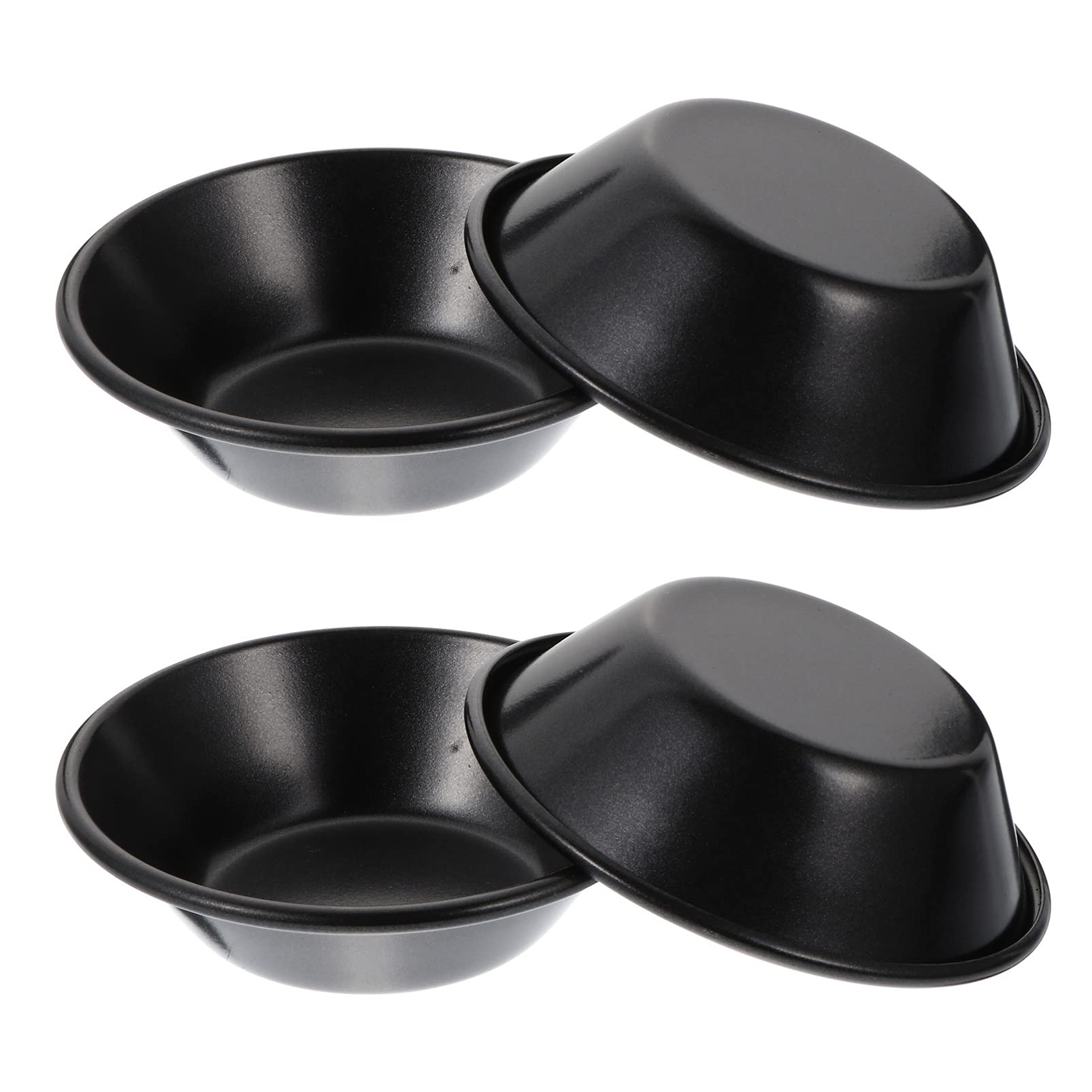 ABOOFAN 4Pcs Non Stick Baking Molds Deep Design Cake and Pudding Molds for Home Baking Practical Pans for Desserts Black Color