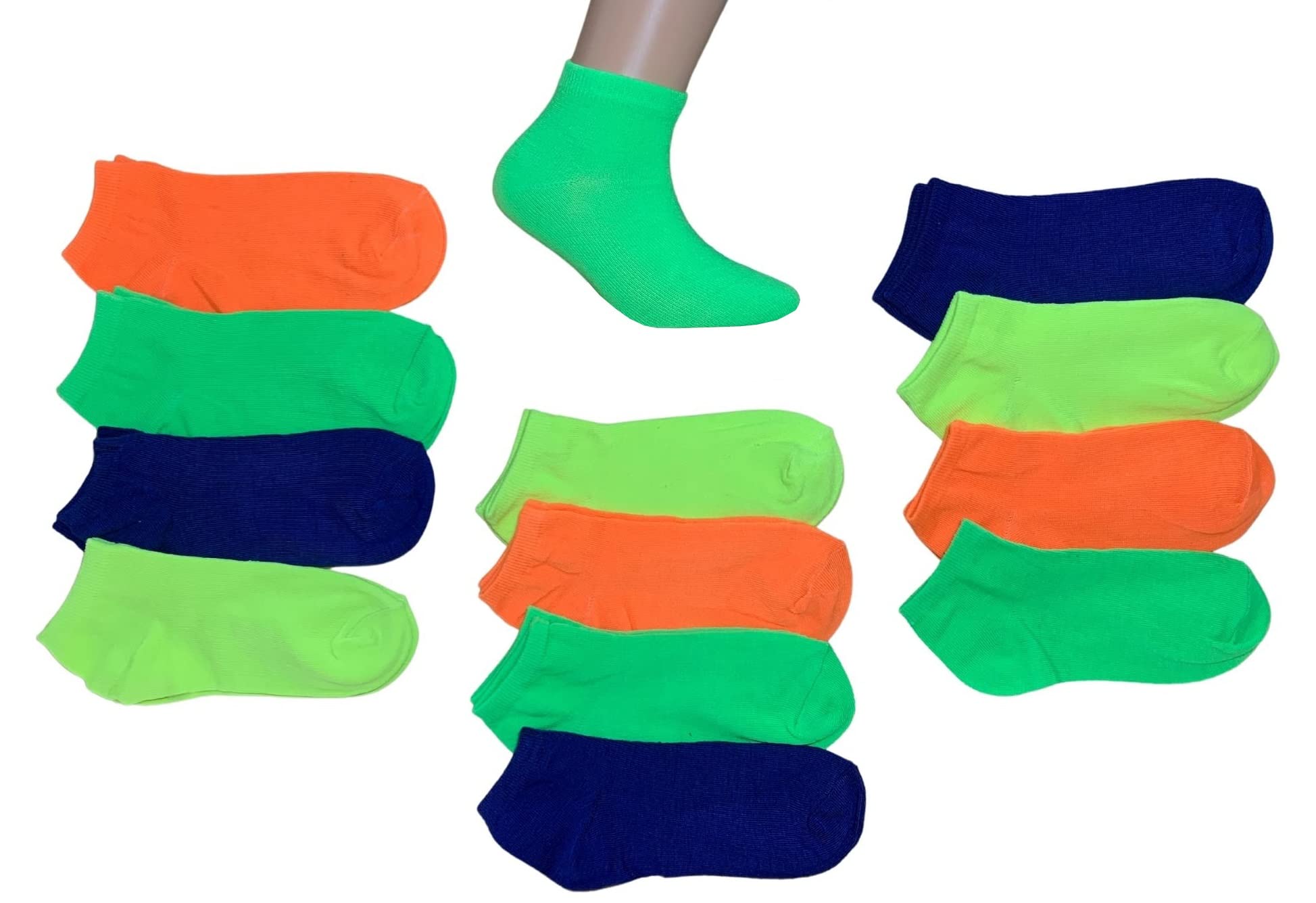 10 Paia Calzini Cotone Per Bambini 1-10 Anni - Design Colorati - Foto 6