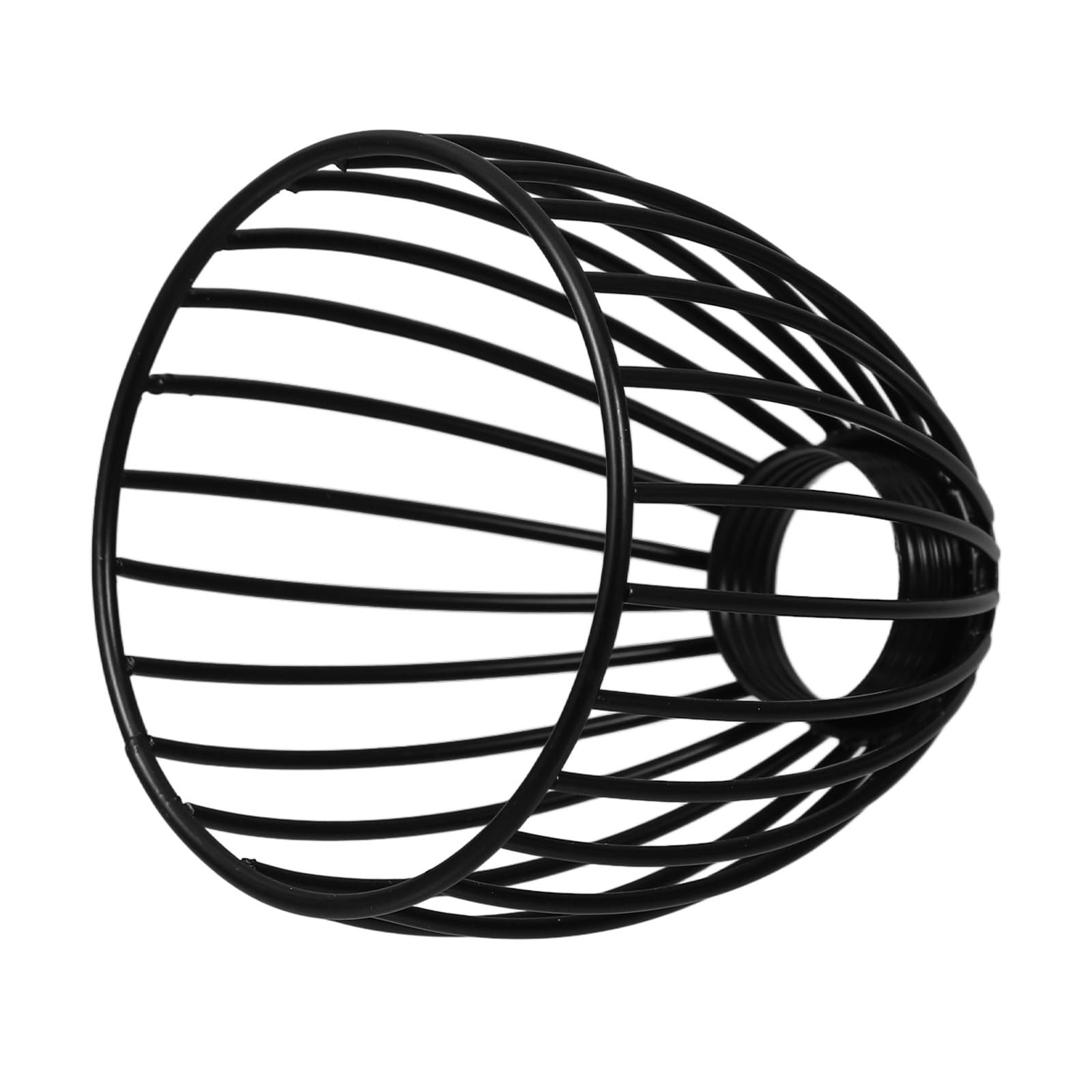 Luxemetals Black Forged Iron Birdcage Lampshades For Chandeliers, Desk Lamps, And Floor