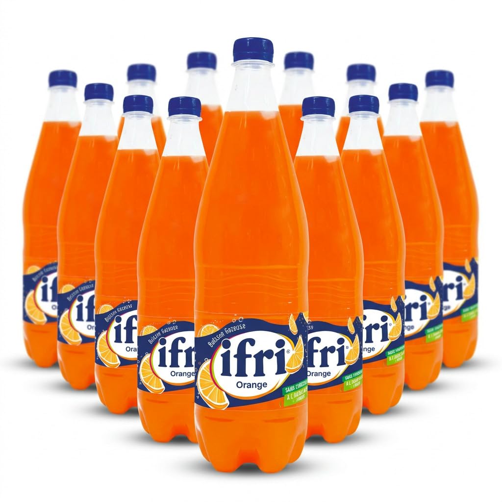 Ifri Orange Boisson Gazeuse Lot de 12 x 1,25 L